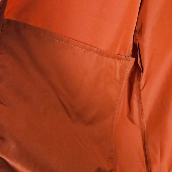 All In Motion Men Jacket Size XXL Lightweight Water Repellent Rust/Orange Zip - Picture 7 of 11